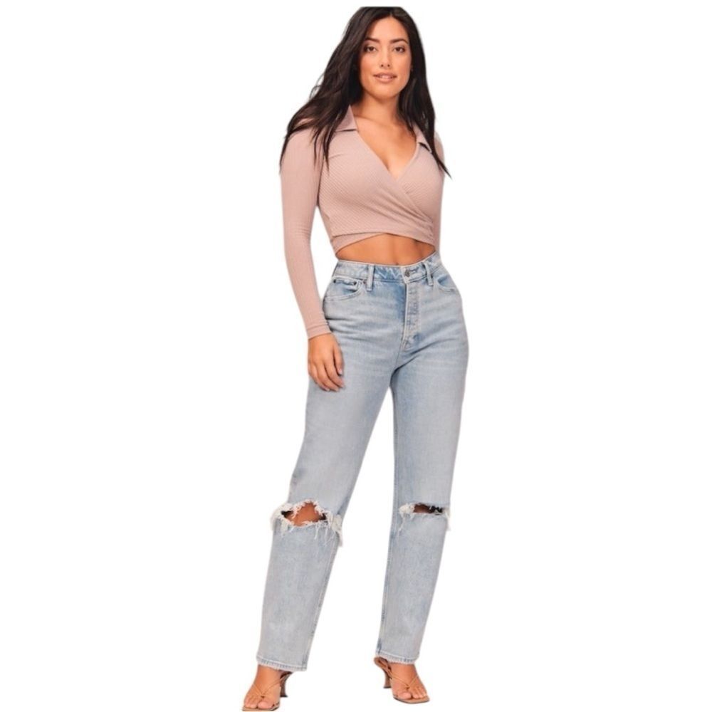 Abercrombie & Fitch The Dad High Rise Jeans